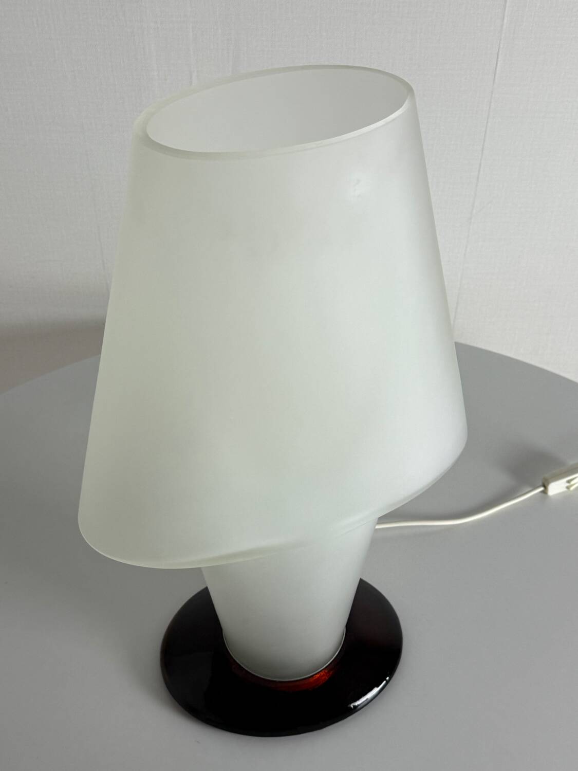 Murano glass table lamp attributed to Mazzega - vintage - 1980s.