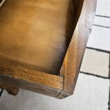 Scrétaire commode galbé marqueté