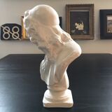 Bust of Molière in plaster