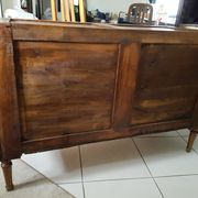 Commode louis XVI acajou plateau marbre
