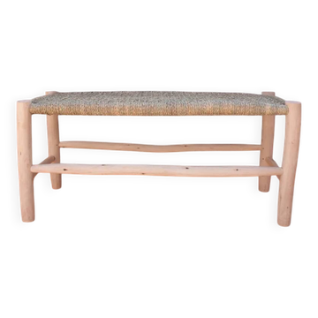 Moroccan woven bench