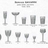 Saint louis gavarni 6 crystal white wine glasses - 12.5 cm