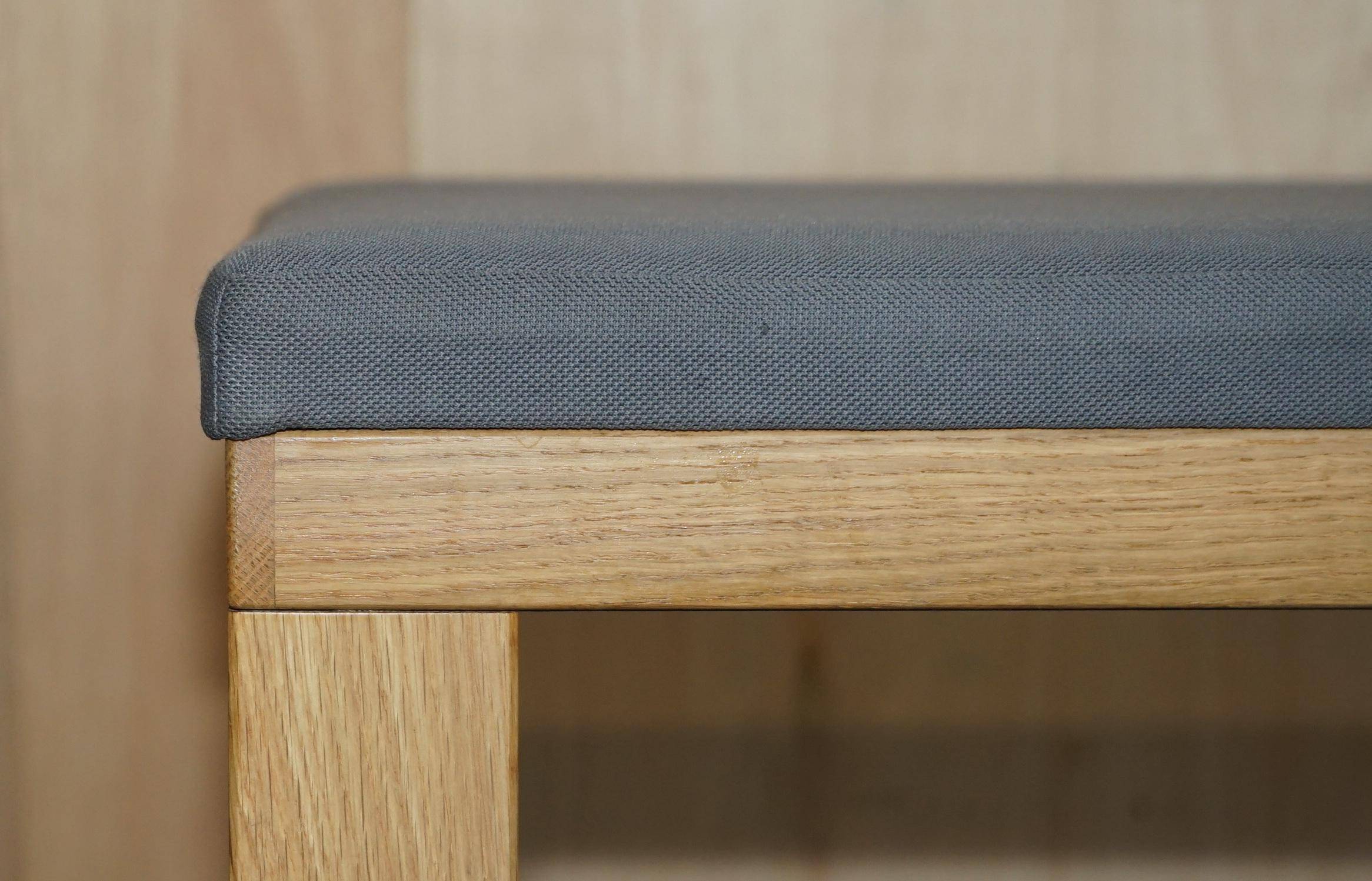 James Burleigh Bosa kitchen bench in handmade oak