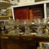 Elegant set of 8 Baccarat champagne cups