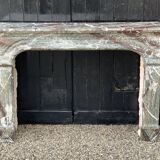 Campan marble fireplace large louis xiv style blend