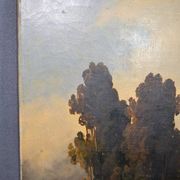 The convoy at the foot of the rocks, 1800s, oil on canvas.