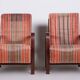 Set of Art Deco Armchairs in Oak, Czech, 1930s