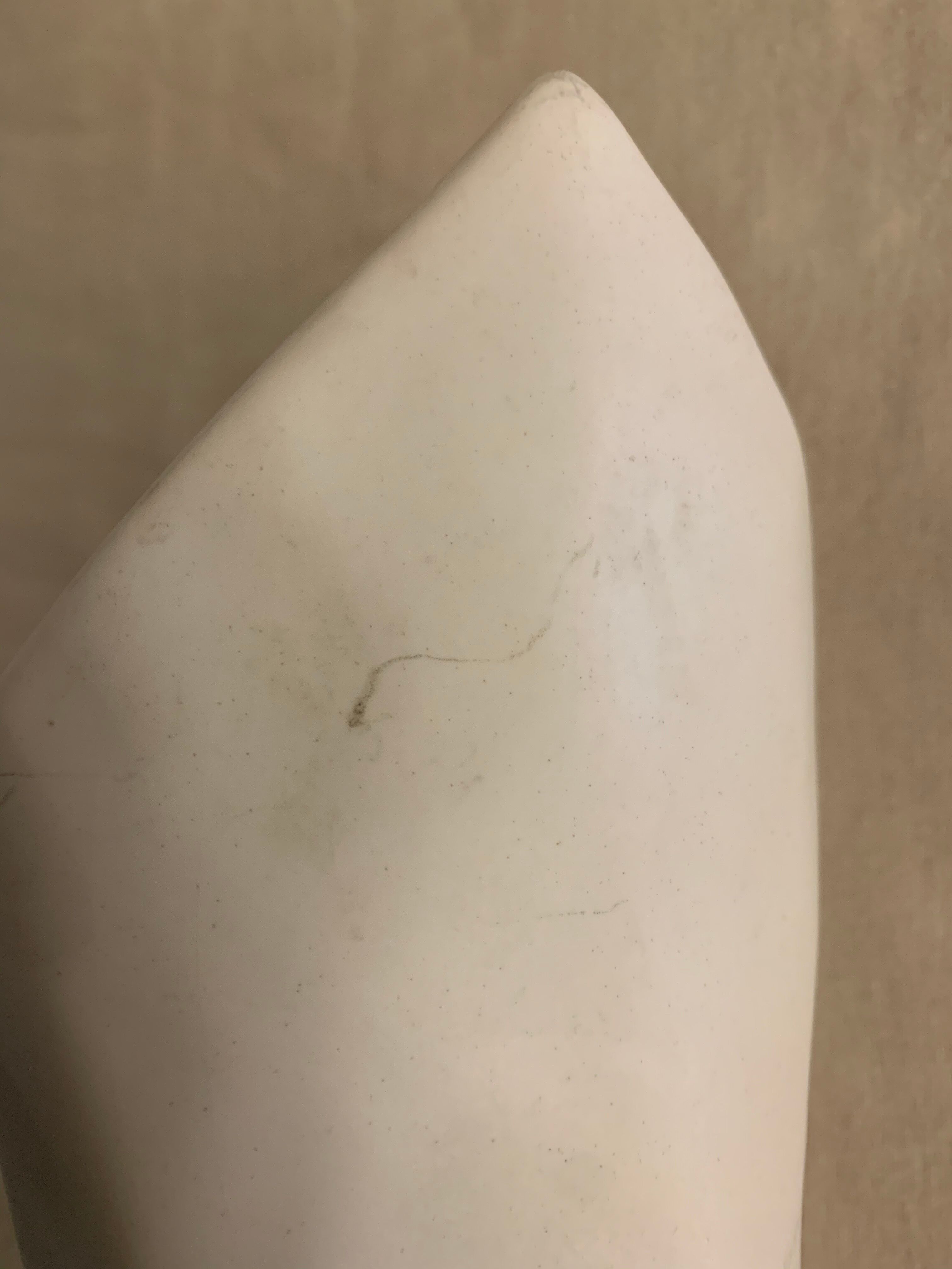 Carole Mc Nicoll white ceramic vase for Axis Design 1990