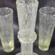 Set of bubble glassware from Biot – carafe, glasses, and ice bucket – 1960s