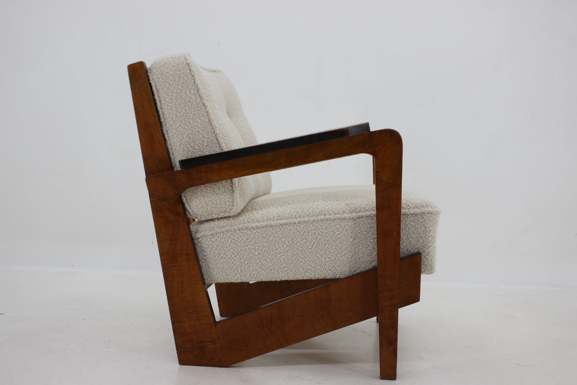 1930's unique cubist armchair, Czechoslovakia