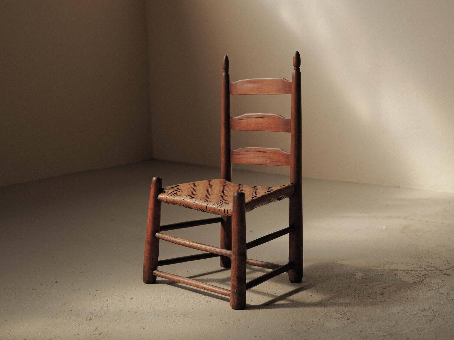 Low chair in Shaker style, United States, circa 1900