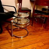 Vintage chrome coffee table