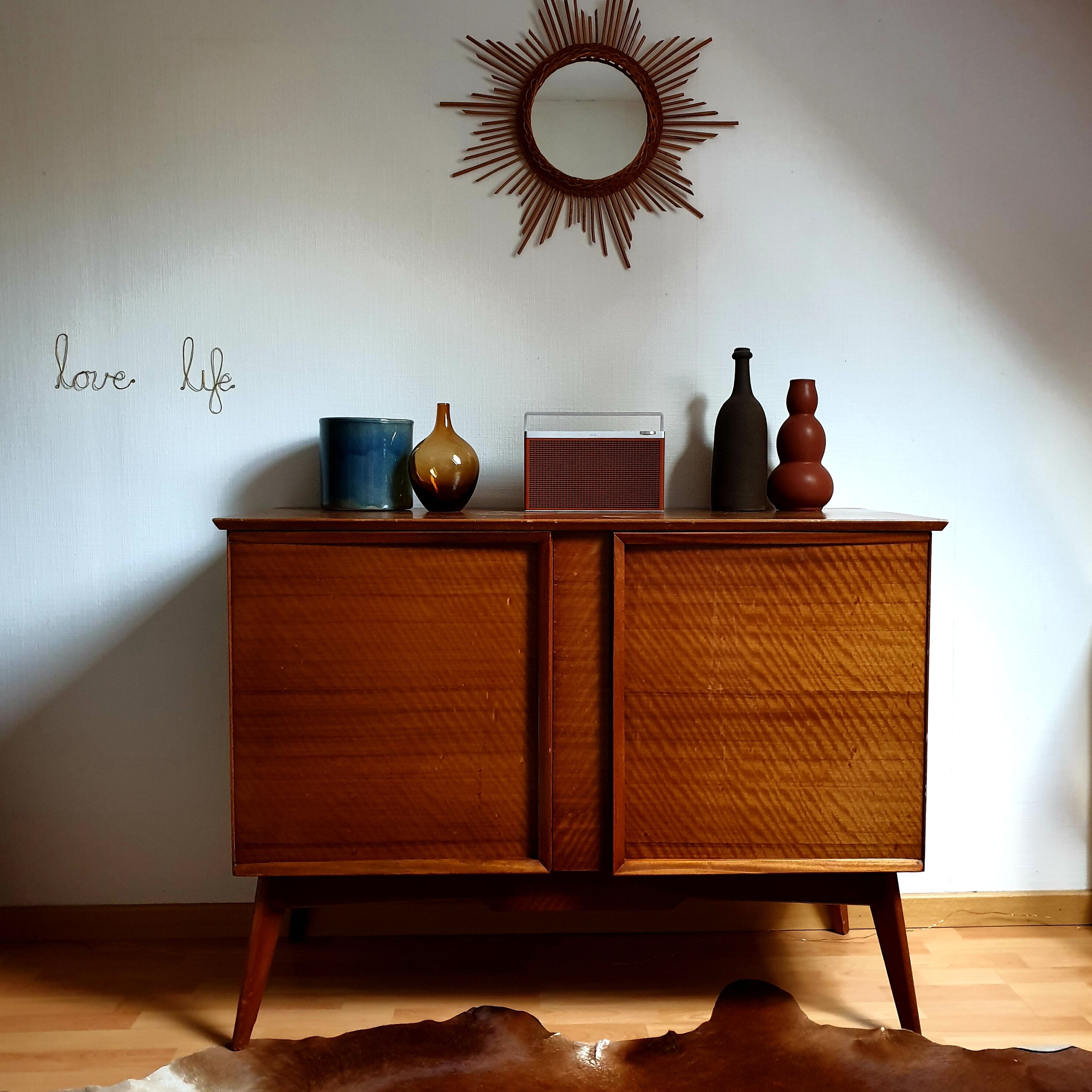 Vintage Alfred Cox furniture chest of drawers / sideboard
