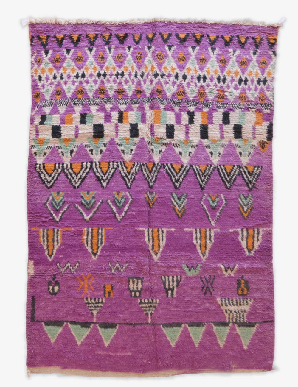 Purple Berber Rug - 303 x 200 cm
