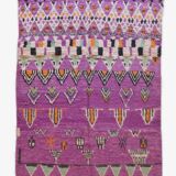 Purple Berber Rug - 303 x 200 cm