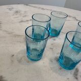 Set of 5 blown glass shot glasses