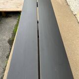Banc en bois patiné noire