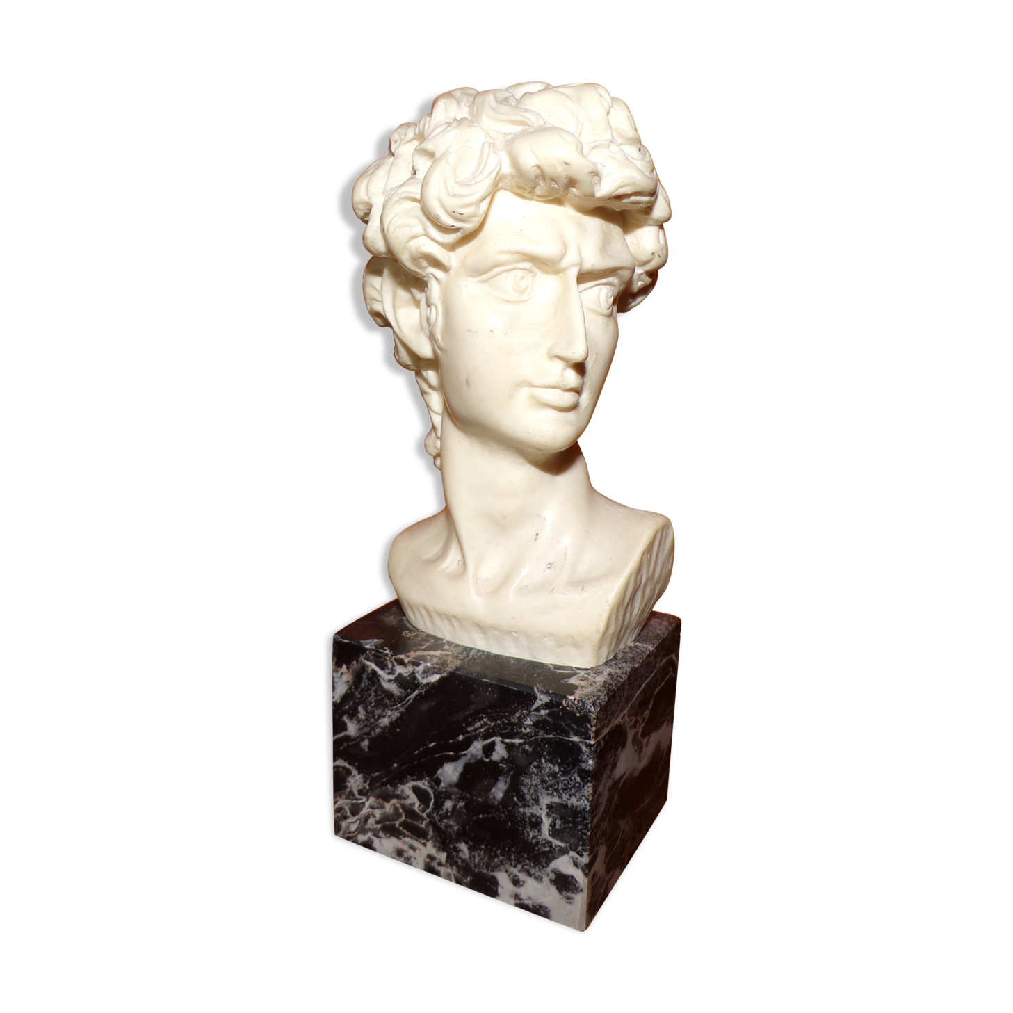 Ancient subject bust on marble base