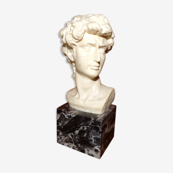 Ancient subject bust on marble base