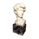 Ancient subject bust on marble base