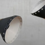 Paire de lampes de table suédoises en laiton du milieu du siècle