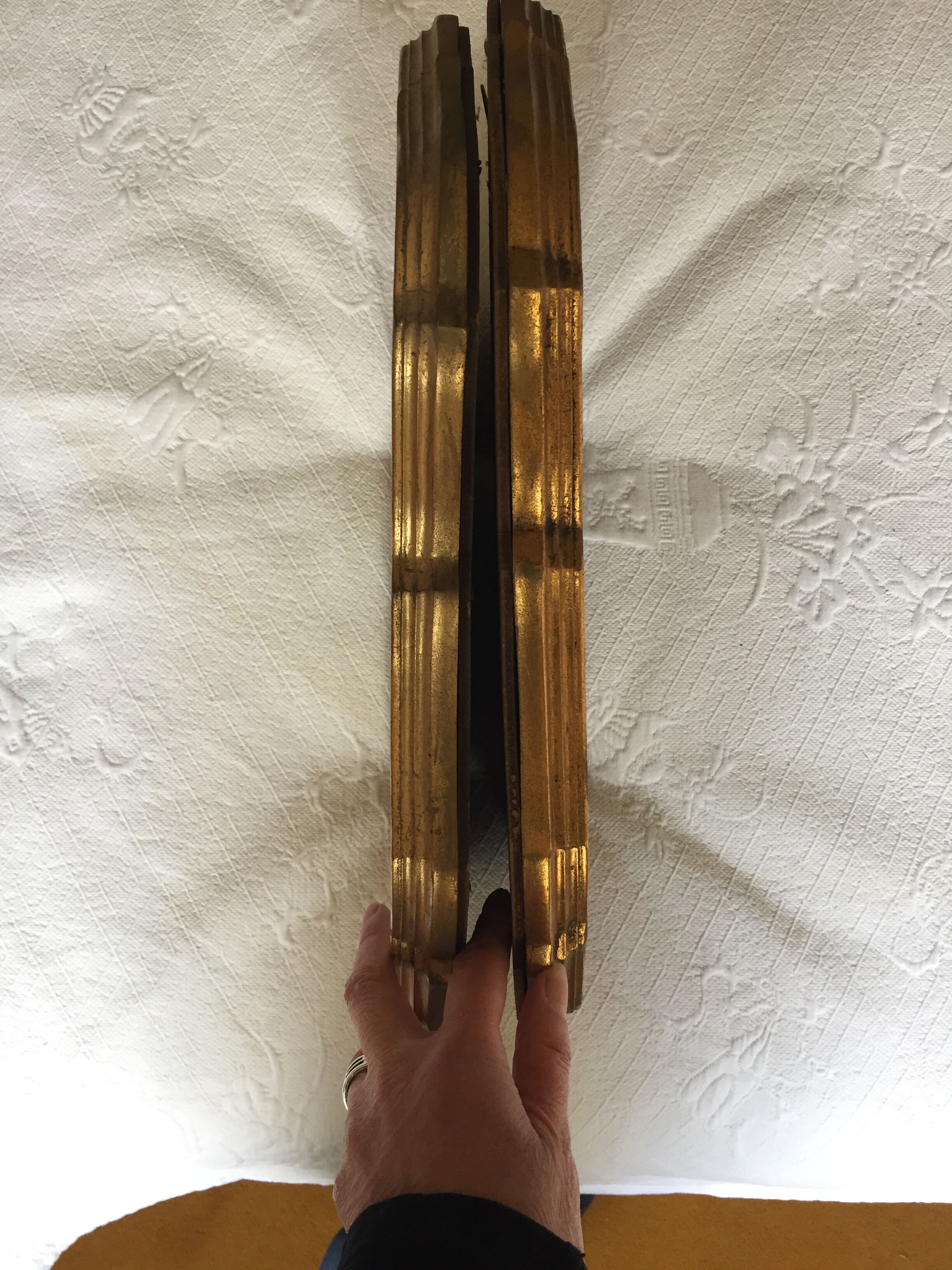 Pair of baroque mirrors 29x42cm