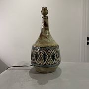 Pied de lampe en céramique de Jean-Claude Malarmey
