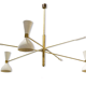 Moonlight 3-arm white pendulum chandelier