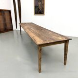 Large XXL Farm Table in Pine – Tapered Legs – L367 cm