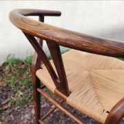 High chair armchair in vintage Scandinavian style