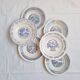 Assiettes creuses bleues paysage