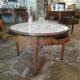 Table basse bouillotte en acajou