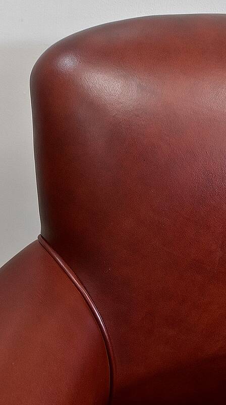 Pair of Small Club Armchairs in Sheepskin - Reproduction