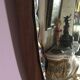Asymmetric Scandinavian mirror 60 x 37 cm