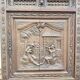 Bonnetiere - Armoire bretonne en chêne massif sculpté