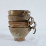 Set of 4 earthenware cups
