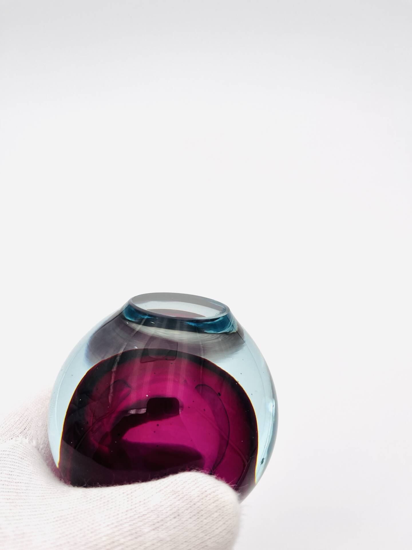 Vase - Murano Sommerso - Ouraline Uranium Glass - Amethyst - 1960