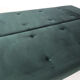 Green velvet daybed Netherlands 1950