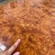 Elm burl coffee table