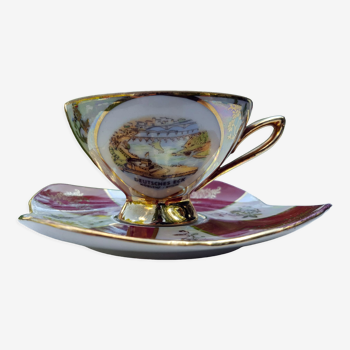 Tasse et soucoupe porcelaine allemande