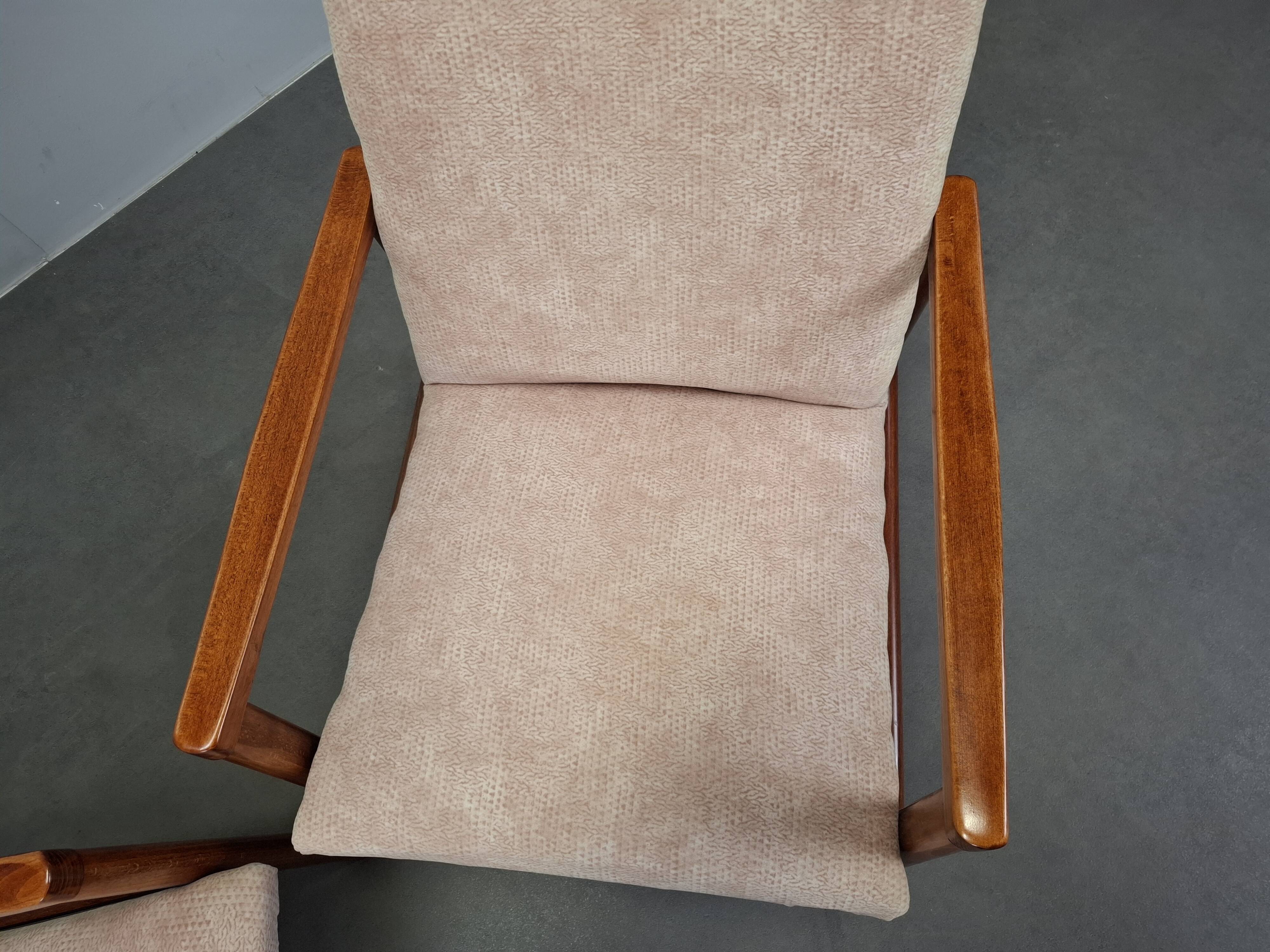 Pair of TON Mid-Century Modern Armchairs, Czechoslovakia, 1970s