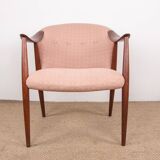 Pair of Scandinavian armchairs in Teak and Fabric, Tyrol model by Gerhard Berg for Westnofa 1960.