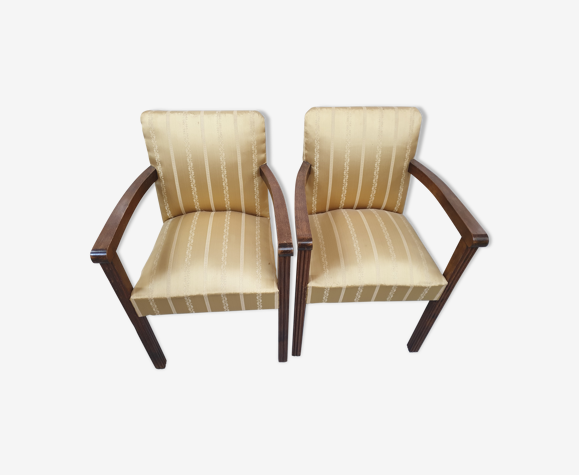 Paire de fauteuils art deco