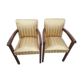 Paire de fauteuils art deco