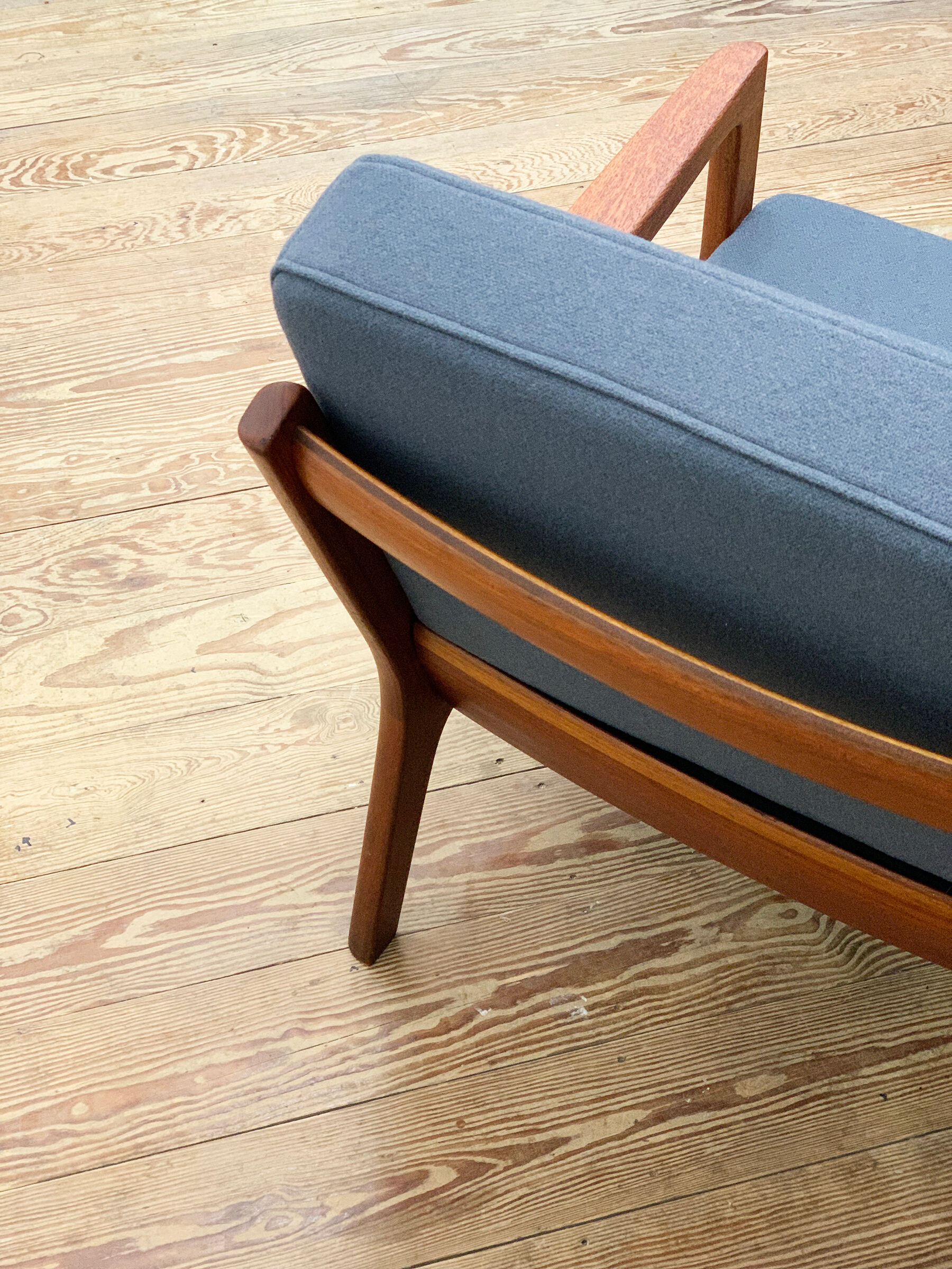 Teak armchair or easy chair by Ole Wanscher for France & Son, Mid Century Modern Danish Design, 1950er