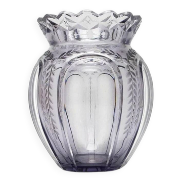 Vase art déco, cristal, Verreries Józefina, Pologne, années 1930