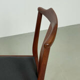 Chaises à manger danoises du milieu du siècle des années 1960