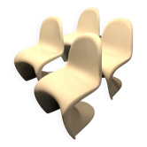 4 chairs in fibre type S-chair circa 1990