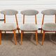 Lot of 5 scandinavian vintage chairs