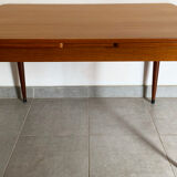 Table scandinave en teck des années 60 extensible